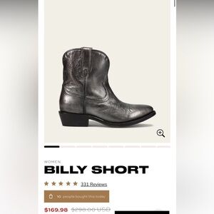 Frye Billy Short Ankle Boots - Black